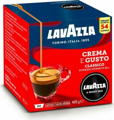 54 108 216 Cialde Capsule Caffè Lavazza a modo mio Miscela CREMA E GUSTO *