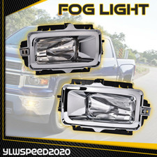 Fit For 2013 2014 2015 Chevrolet Silverado Clear Fog Lights Wbulb Leftright