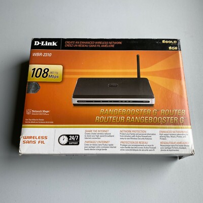 D-link G WBR-2310 108 Mbps 4-Port 10/100 Wireless G Router *Range Extender*