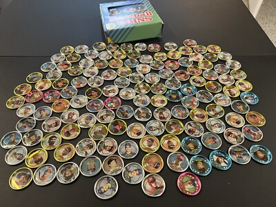 1990 Topps Coins Huge 140ct Lot w/Empty Retail Box HOF Rickey Henderson