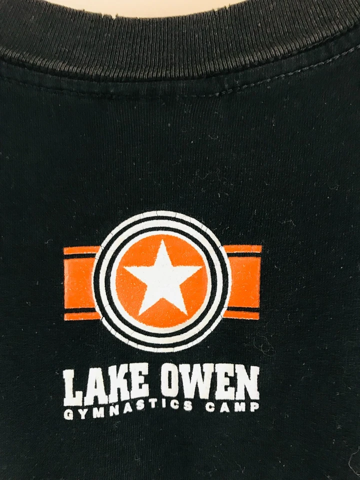 Camiseta Gildan Mujer Juvenil Talla L 14-16 Negra Lake Owen Gimnasia Ropa Activa Foto 3 de 4