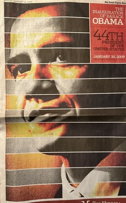 January 20 1989 Barack Obama Inauguration  Section, San Antonio Express