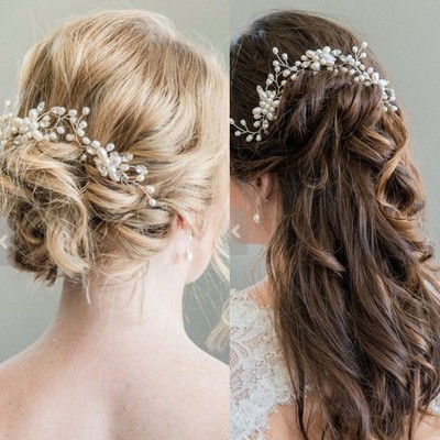 Fashion Bridal Hair Accessories Pearl Flower Hair Pin Stick