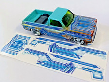 WATER DECALS ONLY "NO TRUCK" FITS ON 83 CHEVY SILVERADO HOT WHEELS 1/64 AB