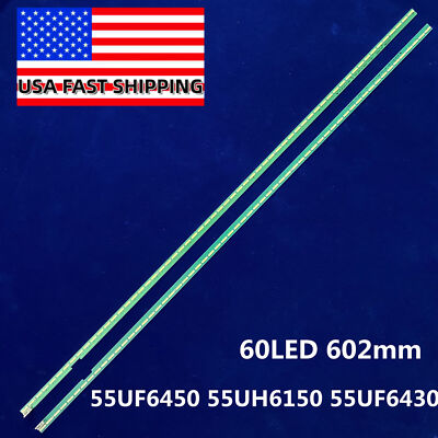 2pcs LED Strips for 55UF6450 55UH615A 55UF6430 LC550EGE 6916L-2318A 2319A 0159A