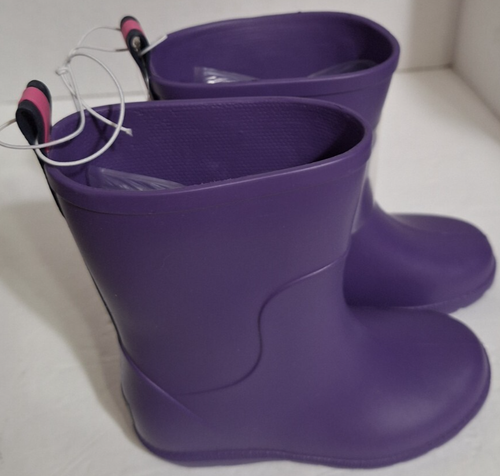 Totes Rain Boots Purple Girls Size 9-10 Lightweight 100% Waterproof NWT - Picture 3 of 8