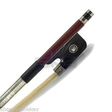 High Quality New 14" Viola Bow Brazilwood Fully-Line Frog Abalone Silver Wrap