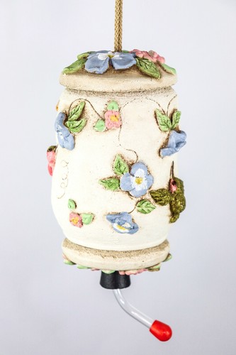 Hummingbird Feeder, Handcrafted, Hand Painted Stone Pottery - NEW - Picture 4 of 9