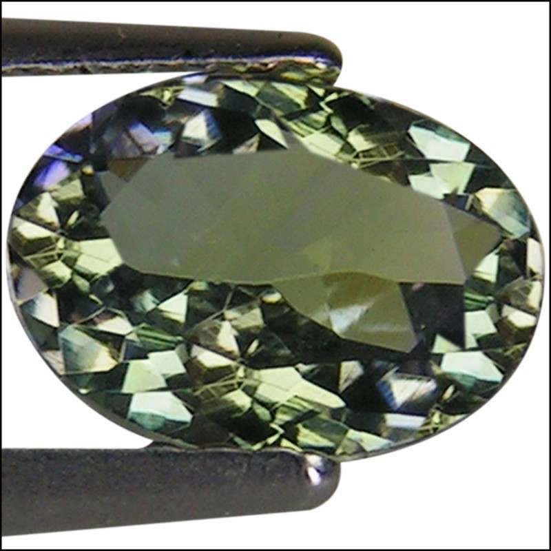 1.17 Ct A+ Natural D Block Tanzanite Medium Light Violet Green Oval Cut