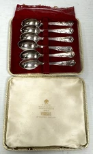 SHEFFIELD ENGLAND KING GEORGE CUTLERS SILVERSMITHS VINERS EPNS PLATED SPOONS