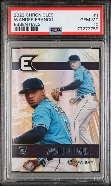 2022 Panini Chronicles Essentials #1 Wander Franco RC PSA 10 Rays Rookie