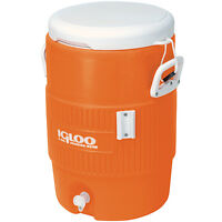 Igloo 5 Gallon Orange Cooler W/ Seat Lid on sale Igloo 5 Gallon Orange Cooler W/ Seat Lid on sale