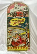 Vintage Large 500 Mile Speedway Pinball Tabletop Game ~ Not Handheld ~ 22” X 10”