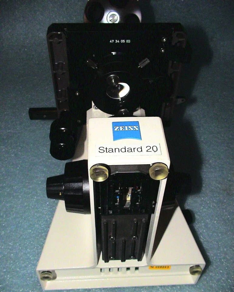 Zeiss STANDARD 20 Mikroskop 1x Planachromat + 3x Achromat KF10x/18Br UNGEBRAUCHT - Bild 4 von 4