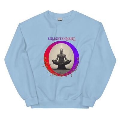 ''Enlightenment'' Unisex Sweatshirt Funny New Age Psychology Ego Transpersonal