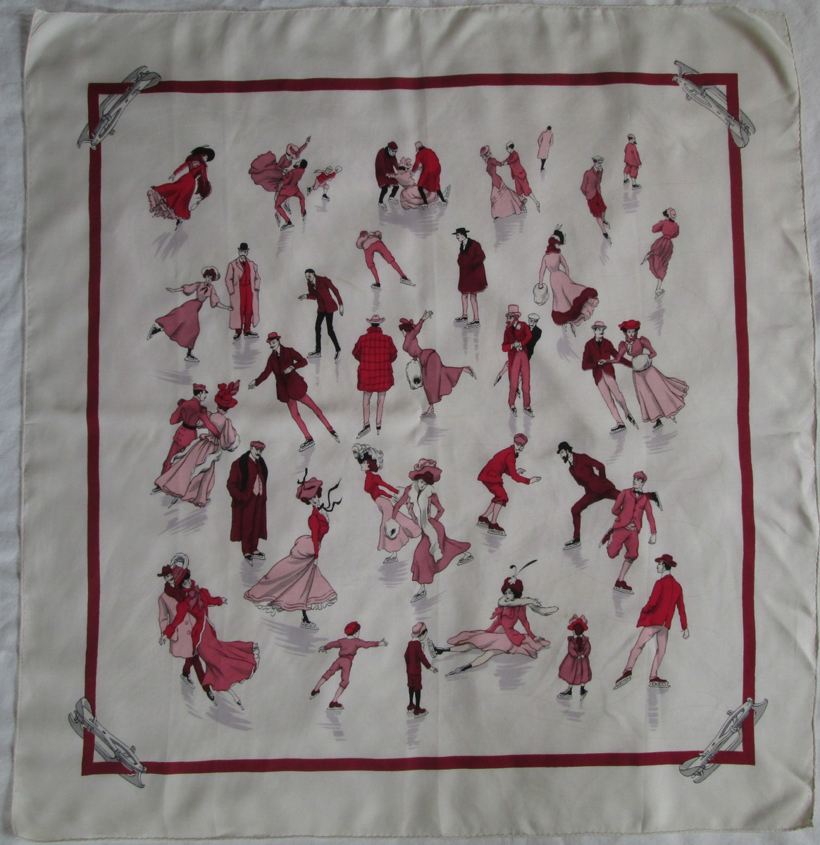 Foulard Carré Hermès 'Passementerie' - 100% Soie, Noir, Vintage - Occasion Parfait état