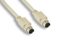 STANDARD PS2 KEYBOARD MOUSE EXTENSION MALE TO MALE CABLE PS/2 KEYBOARD EXTENSION