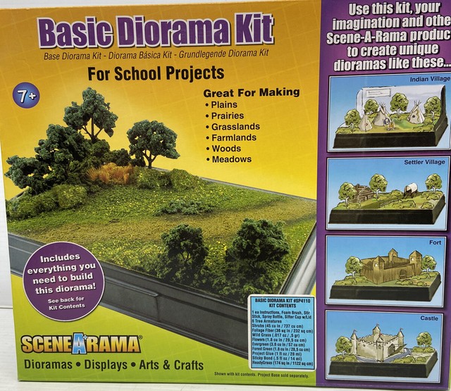 SceneArama Basic Diorama Kit Woodland Scenics for School Projects