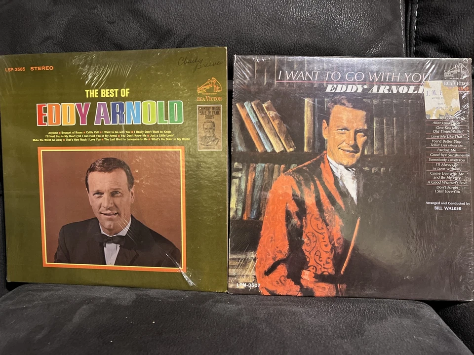 Lot 9x LPs JOHNNY CASH San Quentin LP-Eddy Arnold Best Of-Chet Atkins Solid Gold - Image 4 of 4
