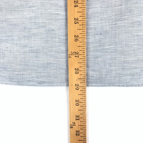 J Crew Shirt Men's L Slim Fit Blue Linen Blend 1 Pocket Long Sleeve - Picture 7 of 8