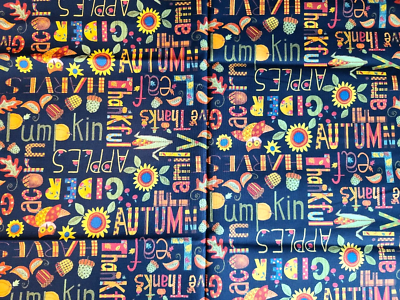 Fall Thanksgiving Fabric Art by Bernie Give Thanks Blank Quilting