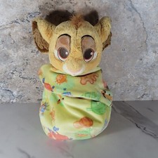 DISNEY PARKS BABIES SIMBA THE LION KING CUB WITH BLANKET WRAP PLUSH ANIMAL
