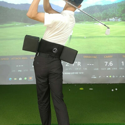 Golf Swing Practice Stick Waist Training Aids Turn To The Waist To Force
