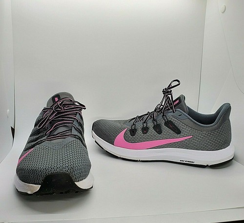 Nike Quest Womens 8 Gray Pink Running Shoes White C13803 | eBay