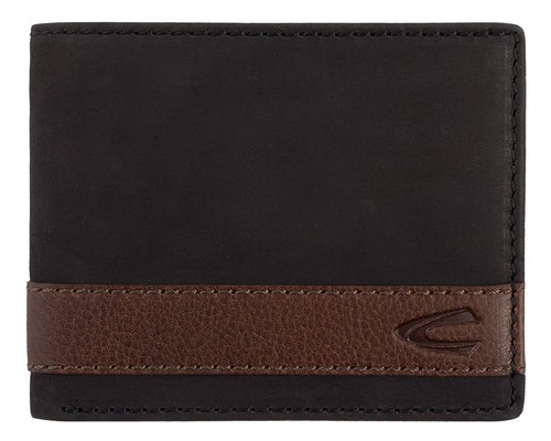 Camel Active Nepal Geldbörse – Vintage Leder, RFID-Schutz, 6 Kartenfächer, Schwarz