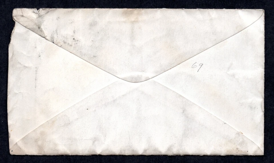 US 1869 OFFICIAL RARE FREE FRANK CANCEL WASHINGTON D.C. FEB. 8 WITH SIGNATURE - Image 2 of 3