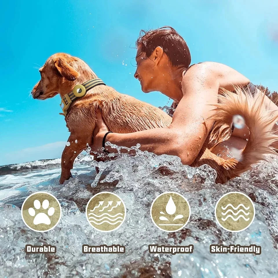 Collar Perros Airtag Dog Collar with Air Tag Holder Nylon 3M Reflective,release - Image 3 of 4