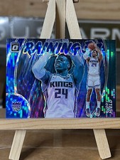 Buddy Hield 2020-21 Optic Raining 3's Blue Prizm Refractor Pulsar