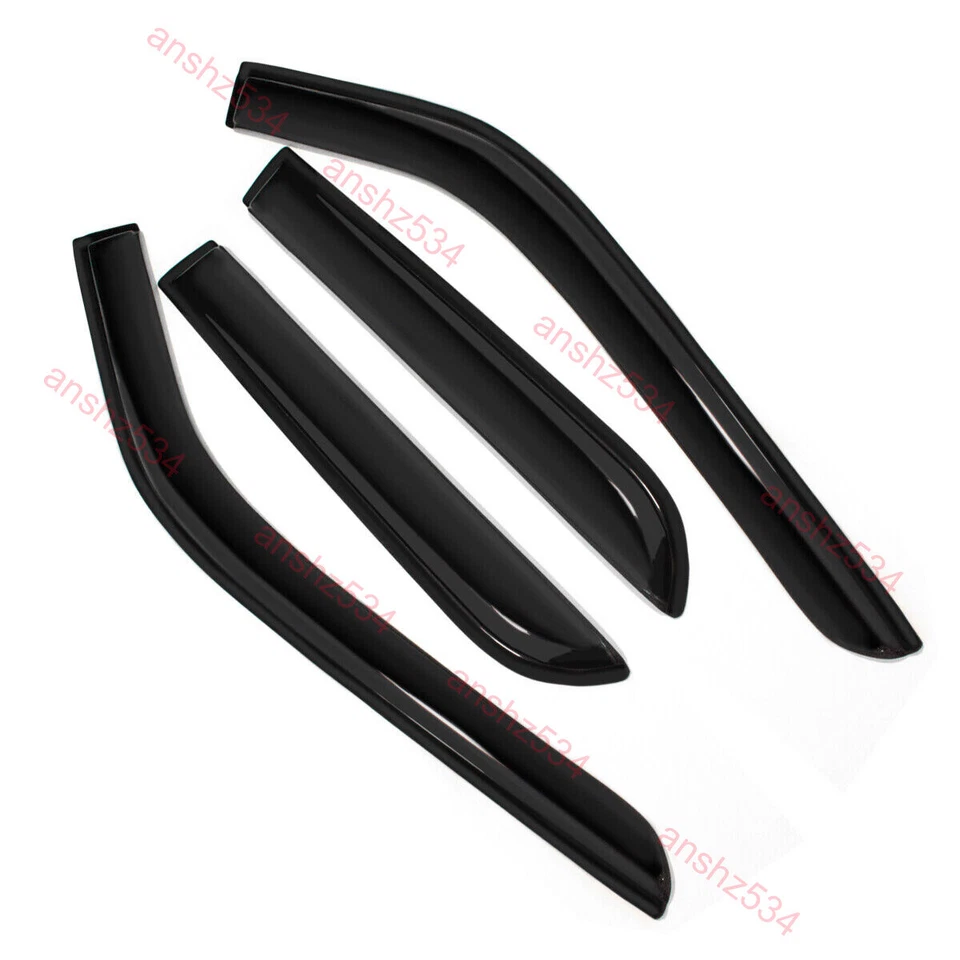 4pcs Rain Guard Window Visors Deflector Fit 2011-2019 Ford Explorer Vent Shade Foto 2 de 4