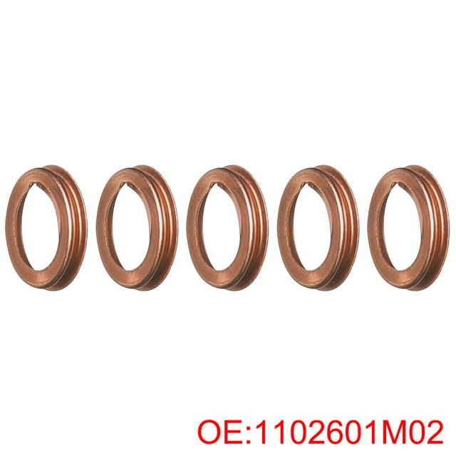 5x New Oil Drain Plugs Crush Washers Gaskets 1102601M02 Fit For Nissan