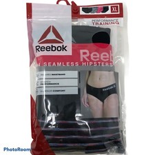 Reebok Women's 4 Pair Seamless Panties Hipsters XL Size 16 Underwear NWT