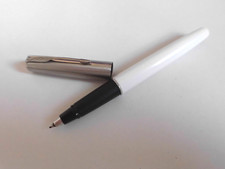 Parker FRONTIER Rollerball  weiss  Text lesen !!  Made in UK !!!