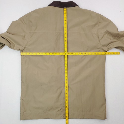 Chaps Ralph Lauren Jacket Mens Large Khaki Field Chore Barn Coat Hook Loop Clasp - Picture 18 of 22