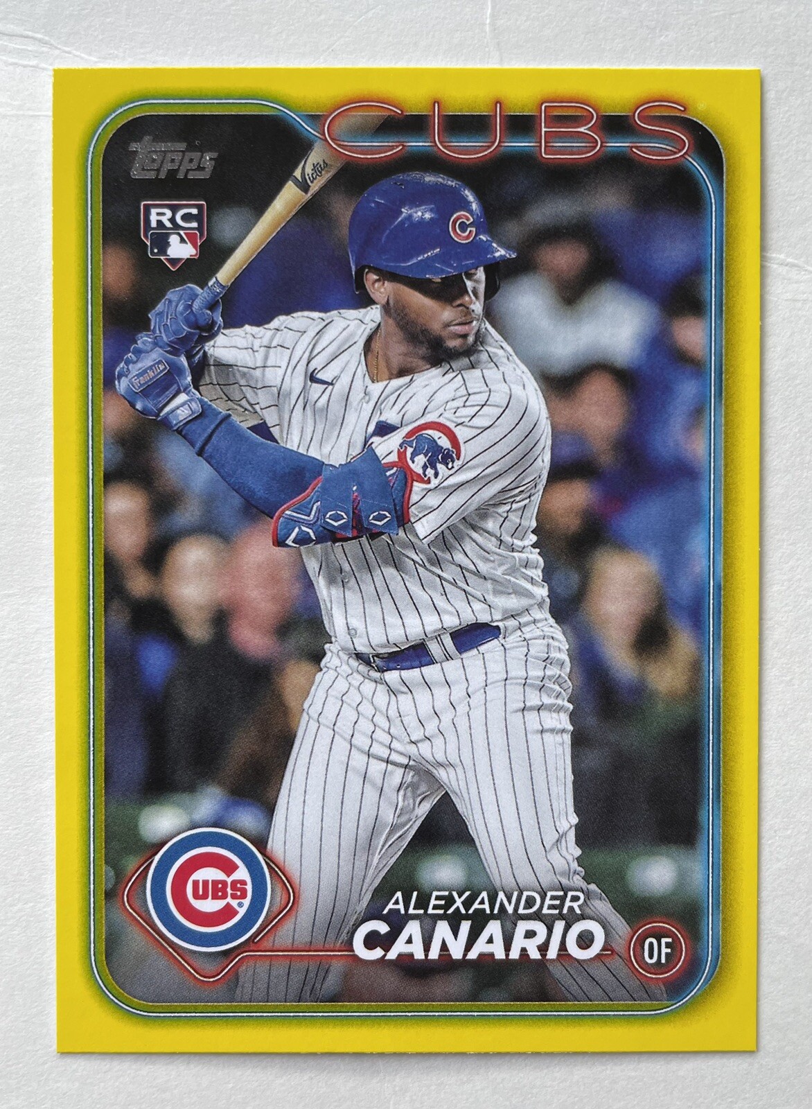 Alexander Canario 2024 Topps Series 2 Yellow Parallel #452 Cubs