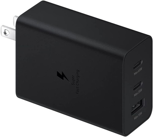 65W Super Fast Trio Charger Adapter For Samsung Galaxy S22 S23 S21 S24 Note20 - Photo 8 sur 13