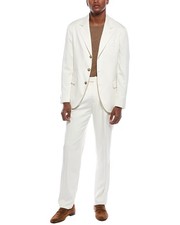 BRUNELLO CUCINELLI MEN'S OFF WHITE TAILORED SUIT MSRP 7995