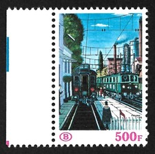 Belgium 1985 - 150 Years of Railways in Belgium (500 Fr) - MNH