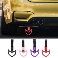 Heart-Shaped Car Handle Straps Rear Bumper Warning Rings For Car SUV Subway Bus