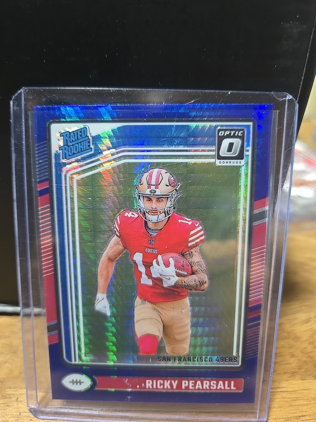 2024 Donruss Optic - Ricky Pearsall #284 Aqua /299 Rated Rookie (RC) 49ers