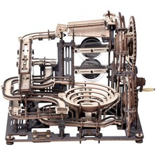 Kugelbahn Holzpuzzle 3D Bausatz Kinder Erwachsene Murmeln Holzspielzeug