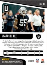 2019 Panini Unparalleled #81 Marquel Lee Sunburst