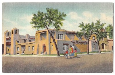 Santa Fe New Mexico c1940's Art Museum, Southwestern Art