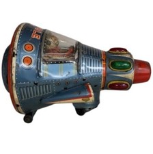 Masudaya Space Capsule Tin Toy Vintage Retro Spaceship Model Japan Showa Era