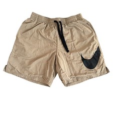 Nike Breaker Medium 6in Tan Swoosh Mesh Lined Men's Volleyball Swim Shorts