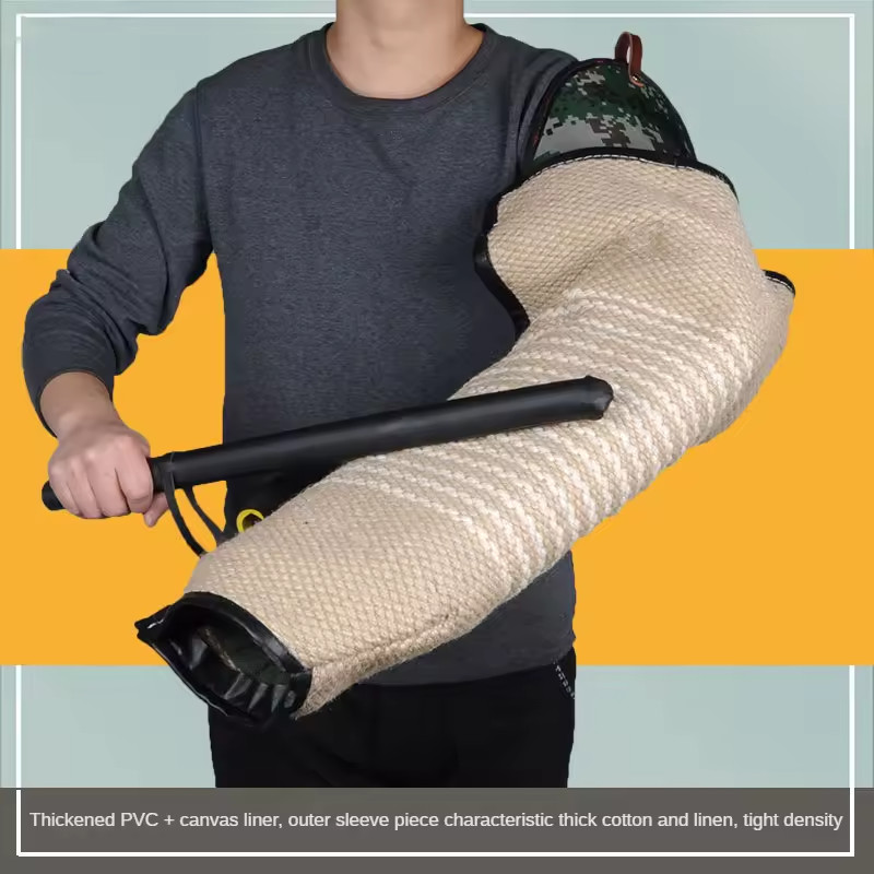 Manchette de mordant pour entraînement canin K9 en jute beige