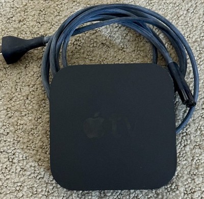 Apple TV Black MODEL A1469 with power cable.